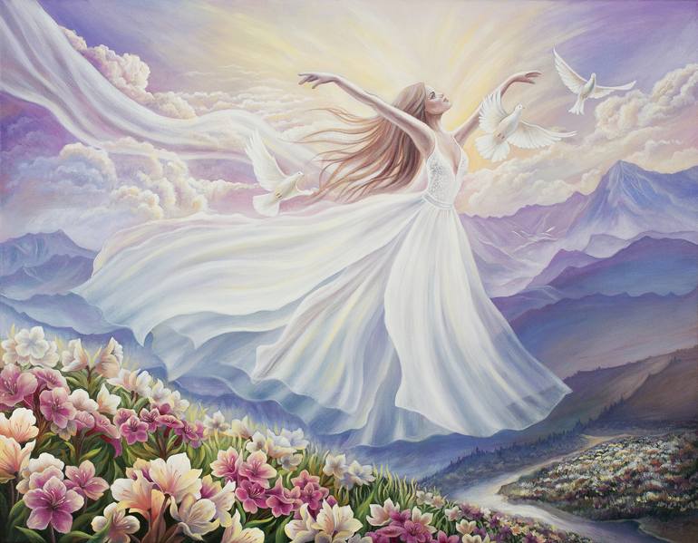 The Spirit Of Freedom Painting By Anna Steshenko 