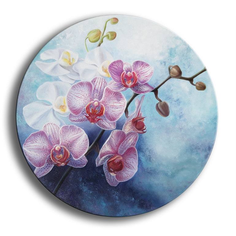 Orchid charm Painting by Anna Steshenko  Saatchi Art