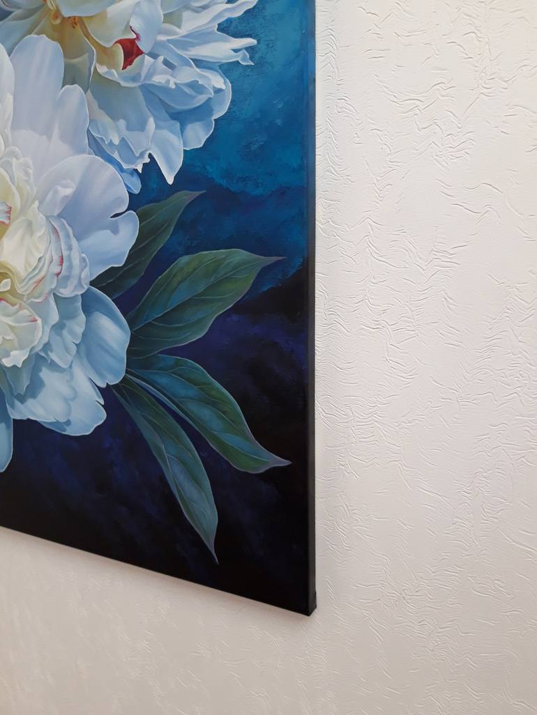 Original Fine Art Floral Painting by Anna Steshenko