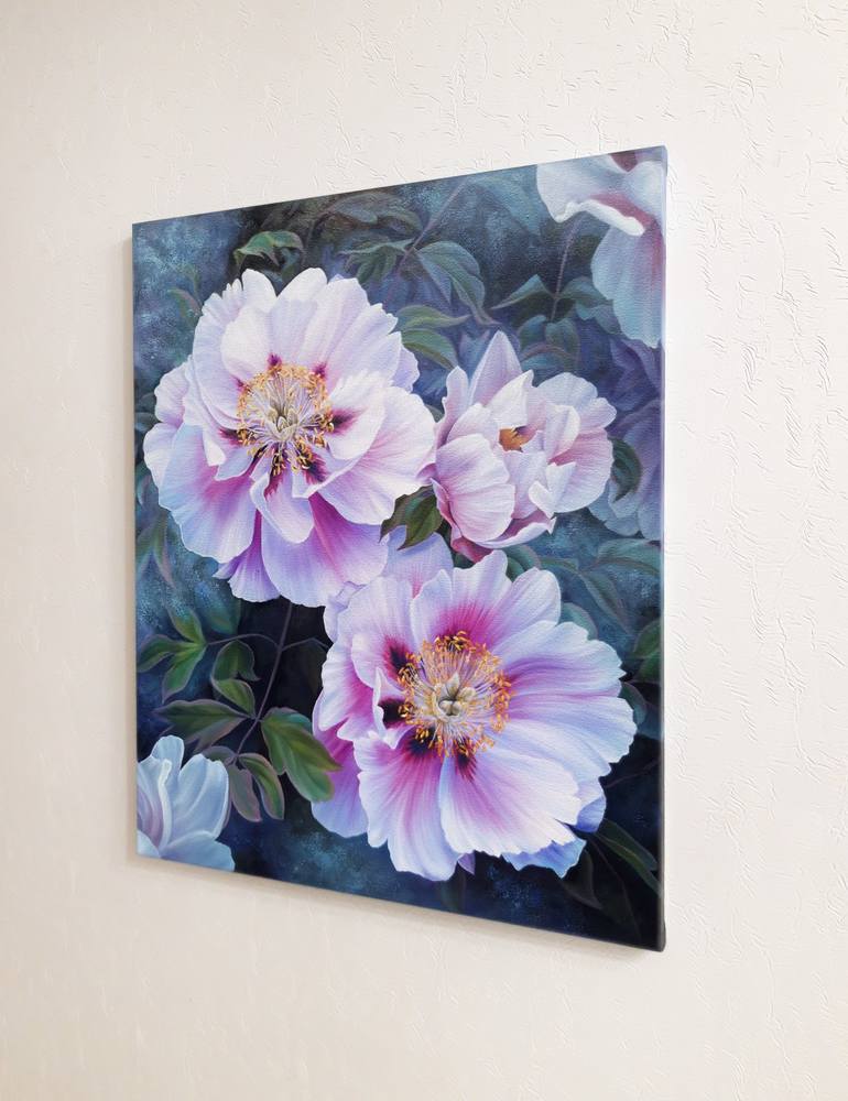 Original Fine Art Floral Painting by Anna Steshenko