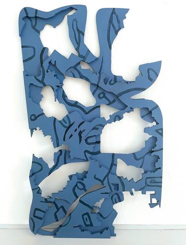 Original Abstract Cities Mixed Media by Alina Mnatsakanian