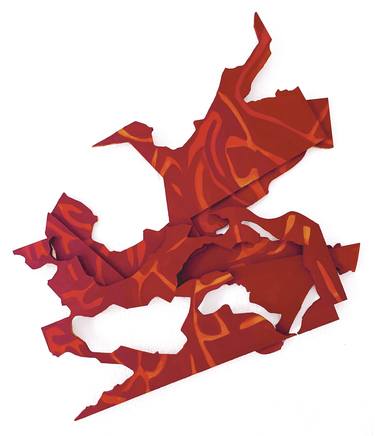Original Abstract Cities Mixed Media by Alina Mnatsakanian