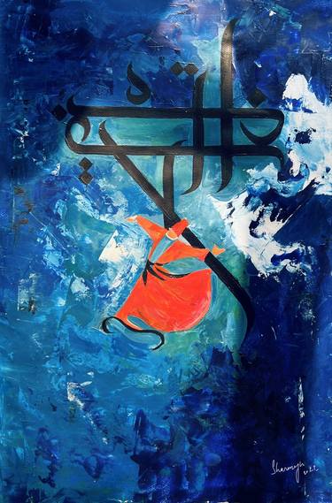 Original Abstract Expressionism Abstract Paintings by Sharmene Yousuf