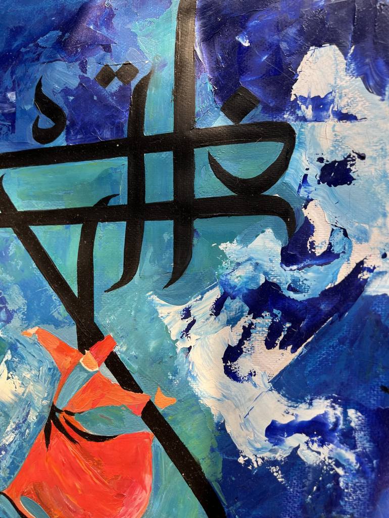 Original Abstract Expressionism Abstract Painting by Sharmene Yousuf