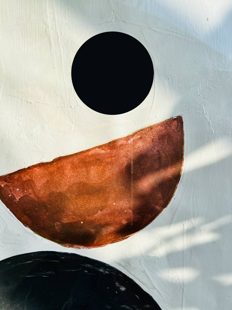 Original Minimalism Outer Space Painting by Sharmene Yousuf