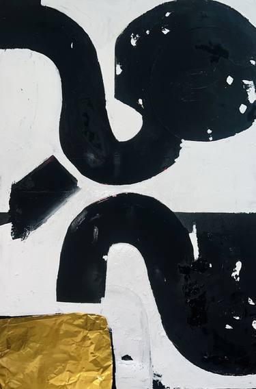 Original Abstract Expressionism Abstract Painting by Sharmene Yousuf
