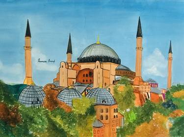 Original Architecture Paintings by Sharmene Yousuf