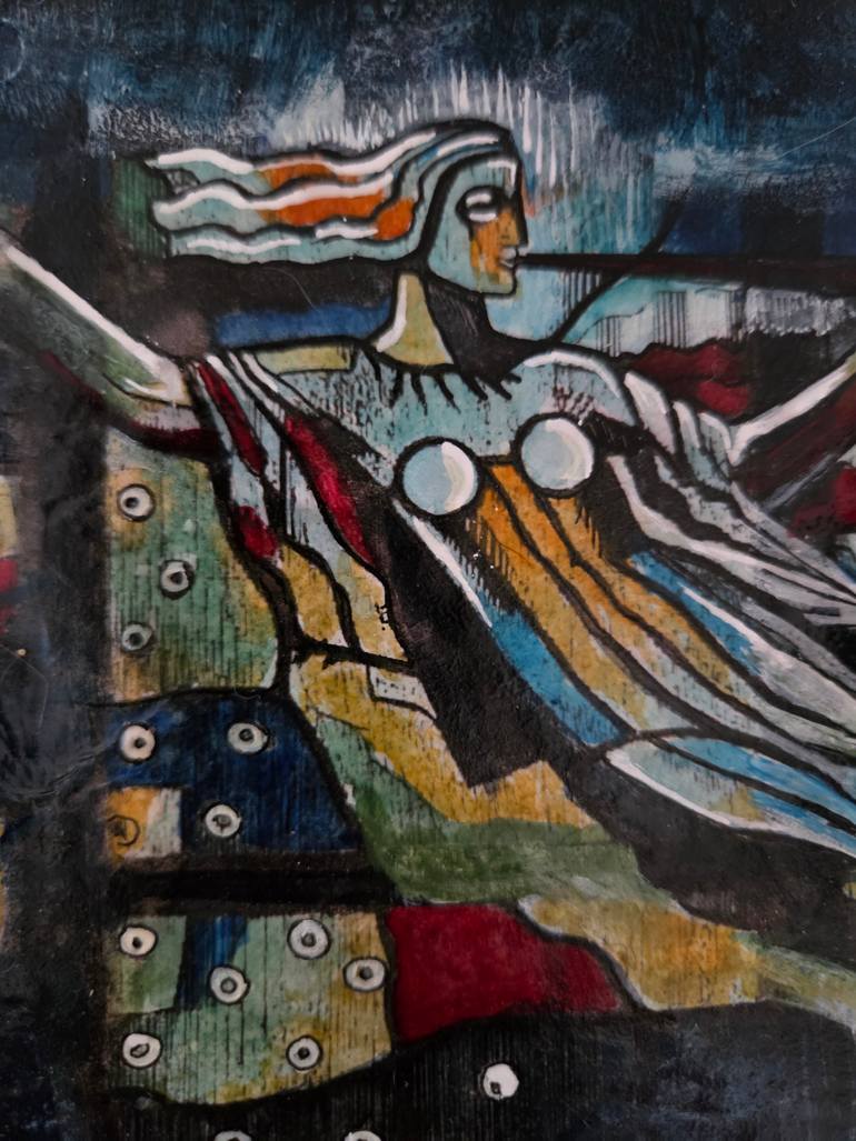 Original Contemporary Architecture Painting by Louise Smart