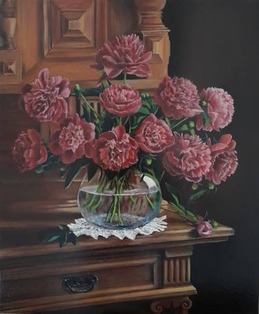 Original Realism Floral Paintings by Evgheni Zolotariov