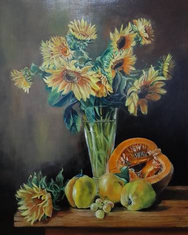 Print of Realism Still Life Paintings by Evgheni Zolotariov