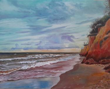 Print of Realism Seascape Paintings by Evgheni Zolotariov