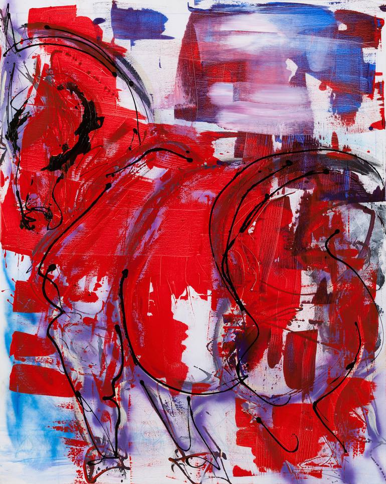 Original Street Art Abstract Painting by Donna Bernstein