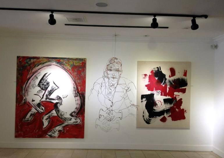 Original Abstract Expressionism Horse Painting by Donna Bernstein