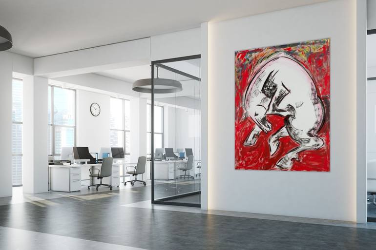Original Abstract Expressionism Horse Painting by Donna Bernstein