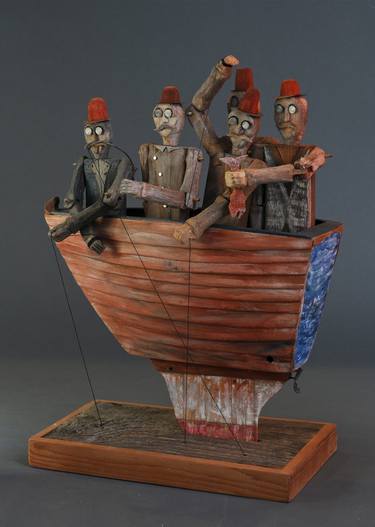 Original Conceptual People Sculpture by Richard Abarno