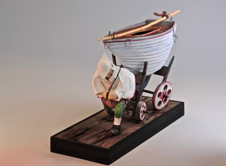 Original Figurative Boat Sculpture by Richard Abarno