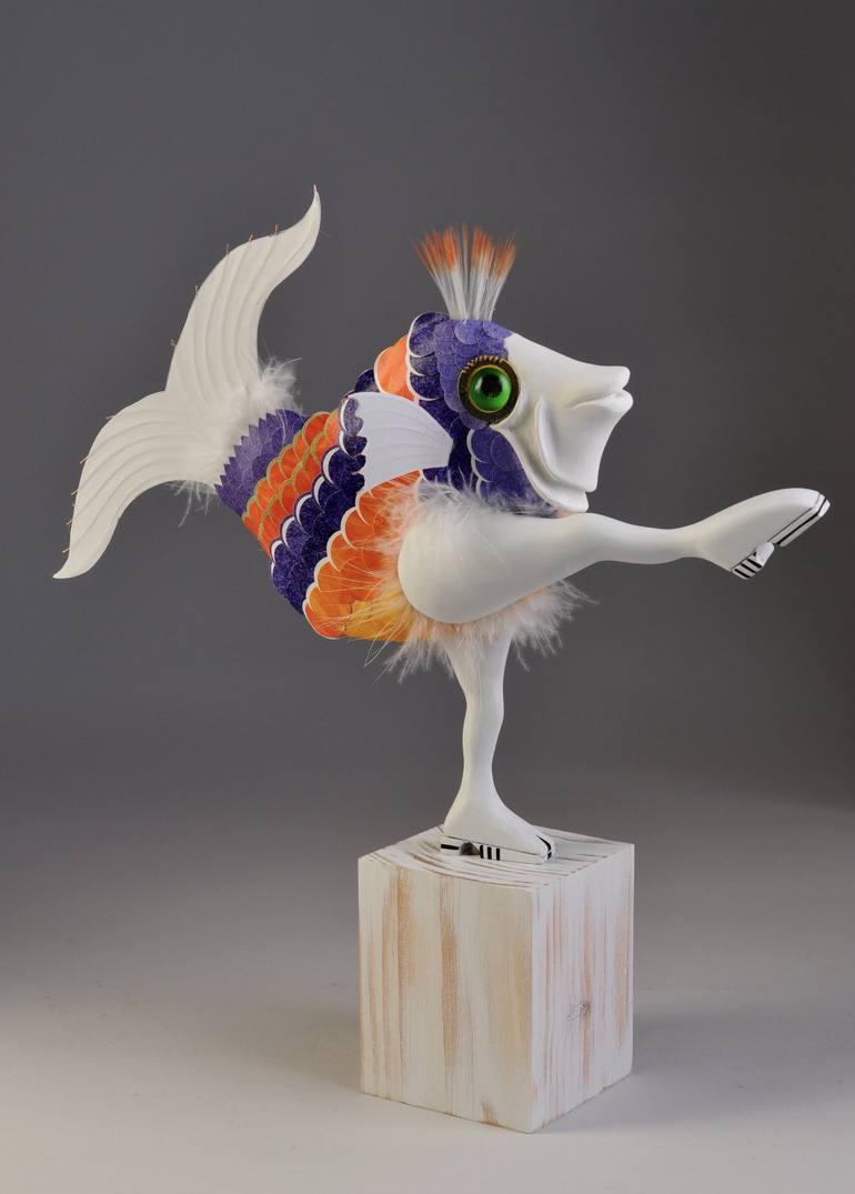 Original Fish Sculpture by Richard Abarno