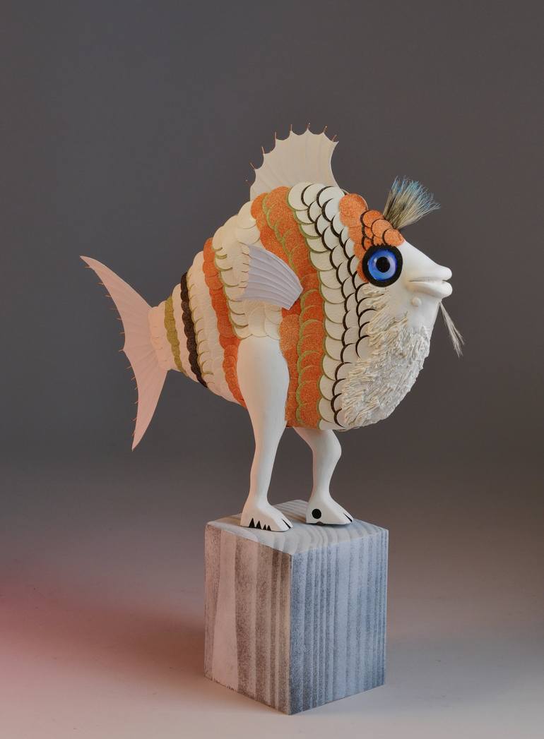 Print of Figurative Fish Sculpture by Richard Abarno