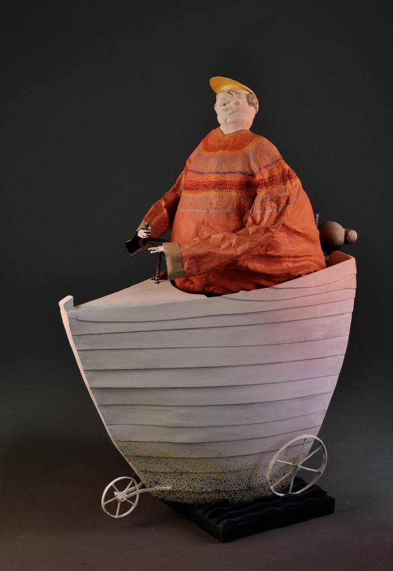 Original Conceptual Boat Sculpture by Richard Abarno
