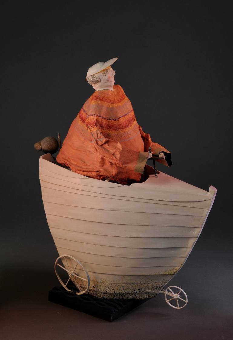 Original Conceptual Boat Sculpture by Richard Abarno