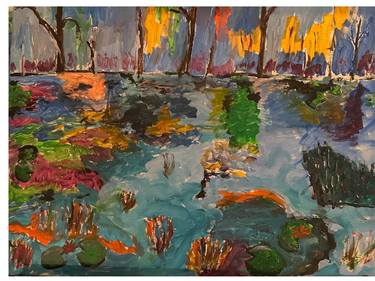 Original Impressionism Landscape Painting by George Collins