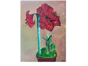 Original Impressionism Floral Painting by George Collins