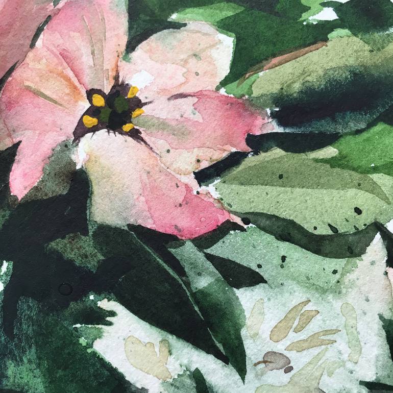 Original Expressionism Floral Painting by Gosia Gregorczyk