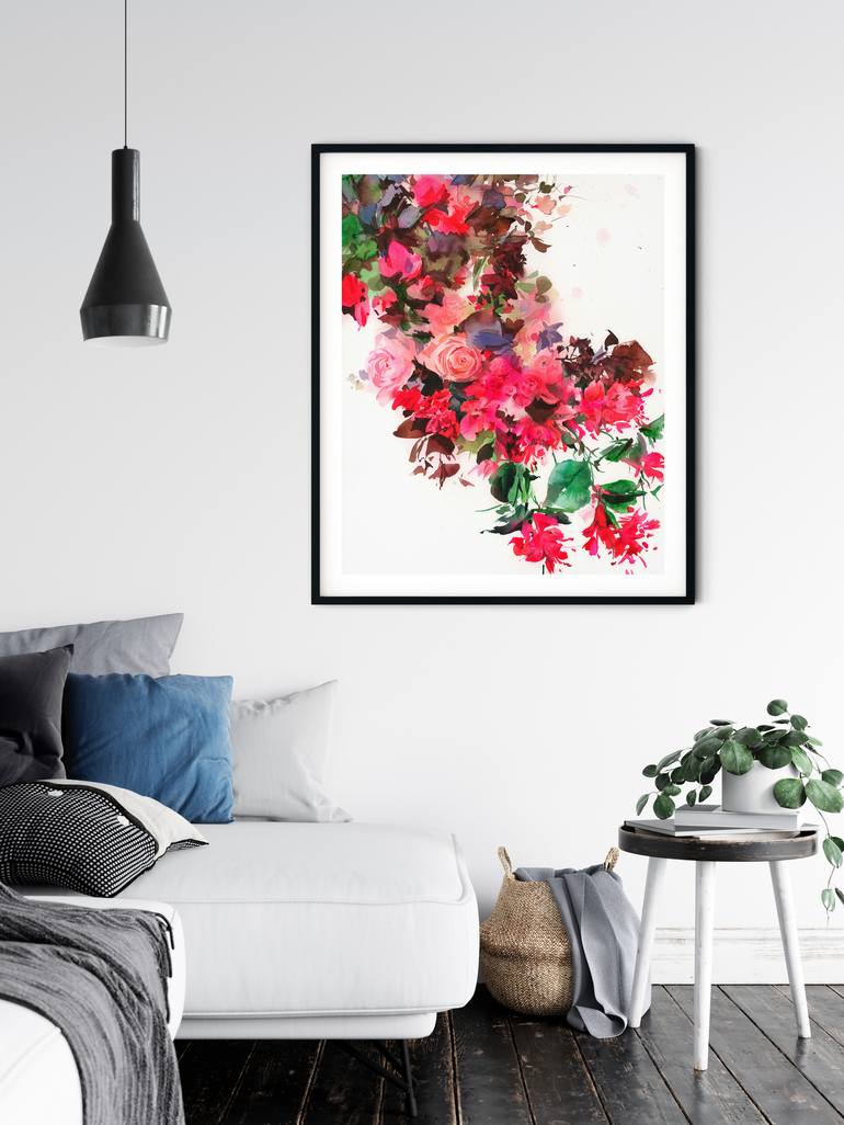 Original Floral Painting by Gosia Gregorczyk