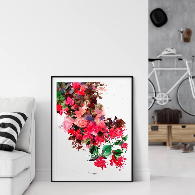 Original Floral Painting by Gosia Gregorczyk