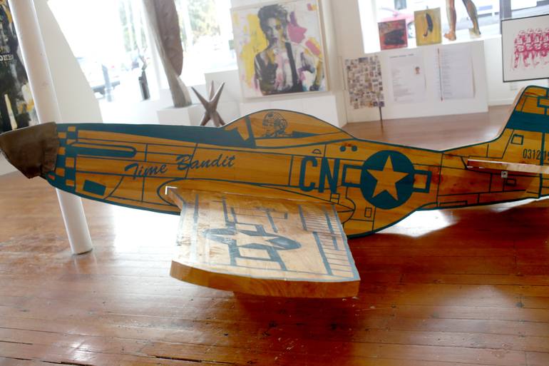 Original Abstract Expressionism Airplane Sculpture by Christian Nicolson