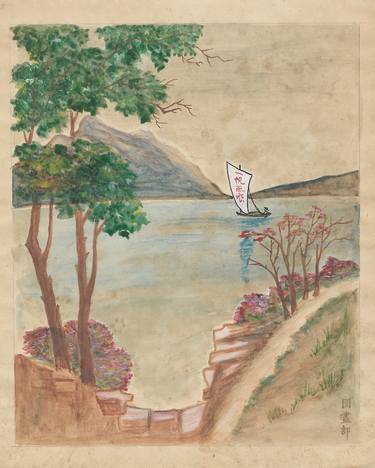 Original Illustration Landscape Paintings by J Apinn