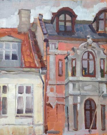 Print of Fine Art Architecture Paintings by Maxim Moraru