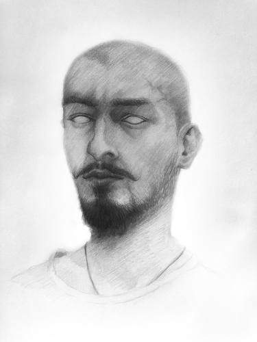 Self portrait (original) | expressionism, Drawing thumb