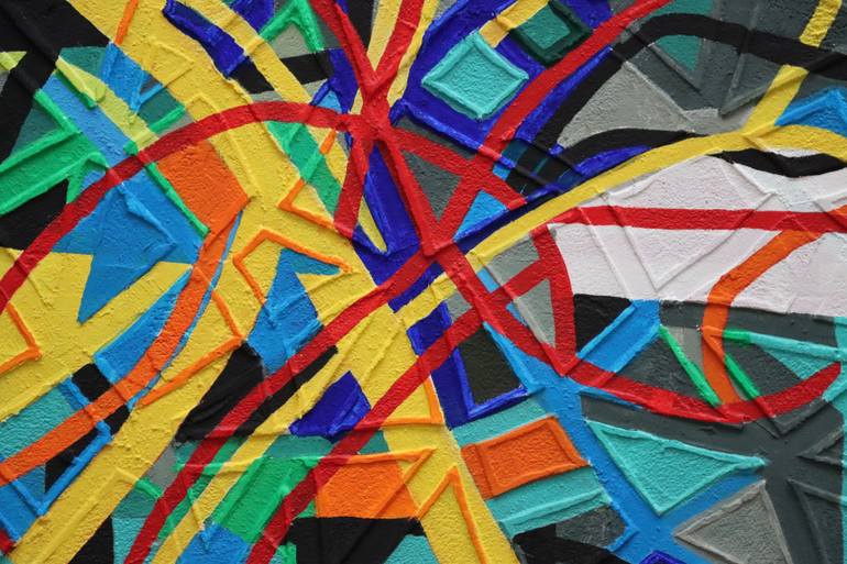 Original Abstract Expressionism Abstract Painting by Ryszard Marek Przybylski