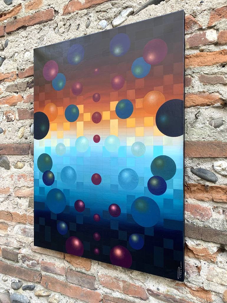 Original Abstract Science Painting by Peter Pitout