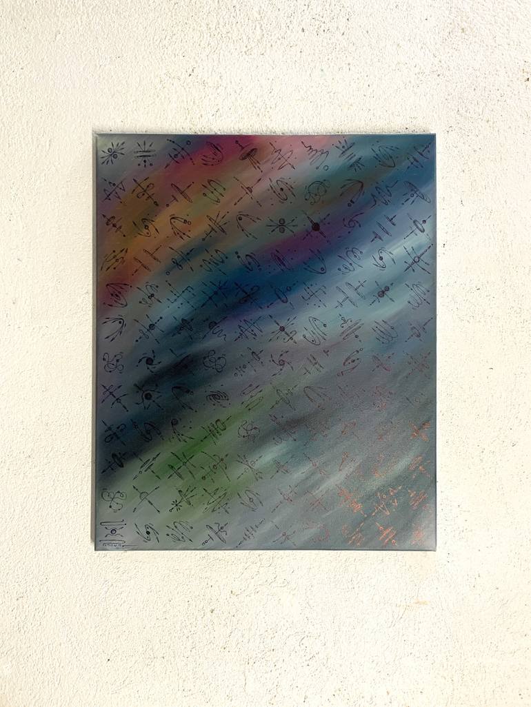 Original Conceptual Science Painting by Peter Pitout