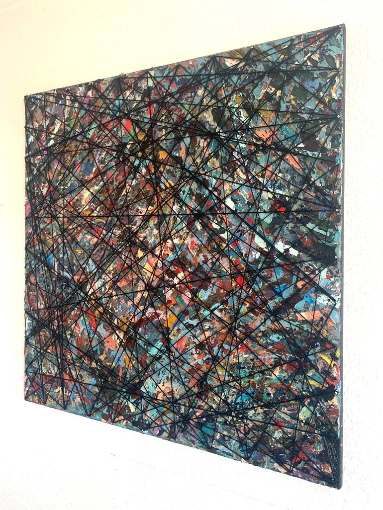 Original Abstract Science/Technology Painting by Peter Pitout