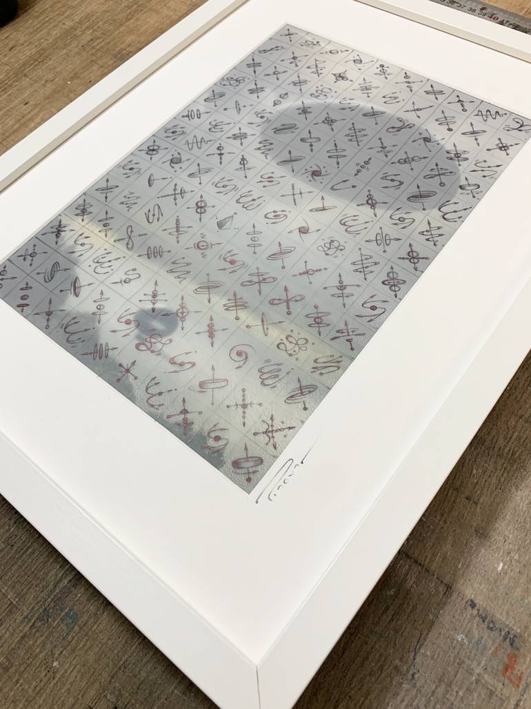 Original Abstract Science Mixed Media by Peter Pitout