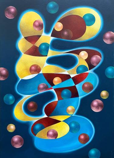 Original Abstract Science Paintings by Peter Pitout