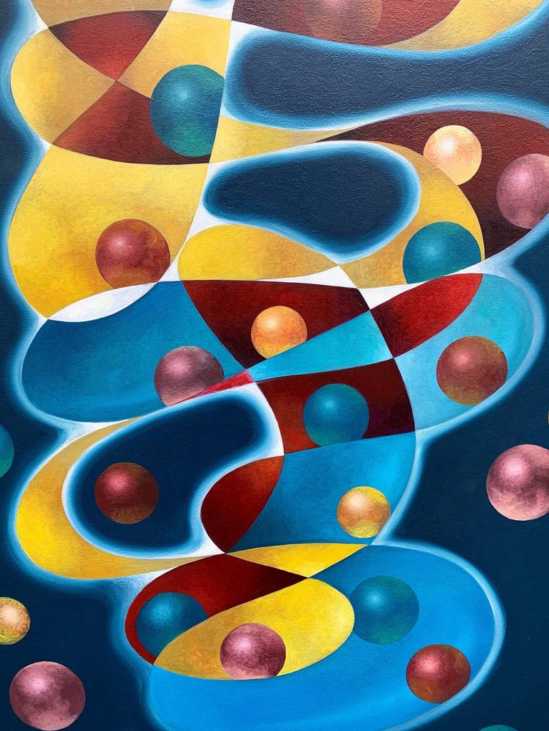 Original Abstract Science Painting by Peter Pitout