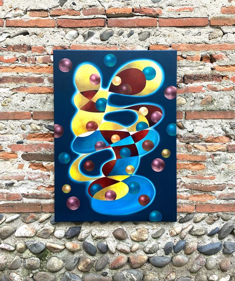 Original Abstract Science Painting by Peter Pitout