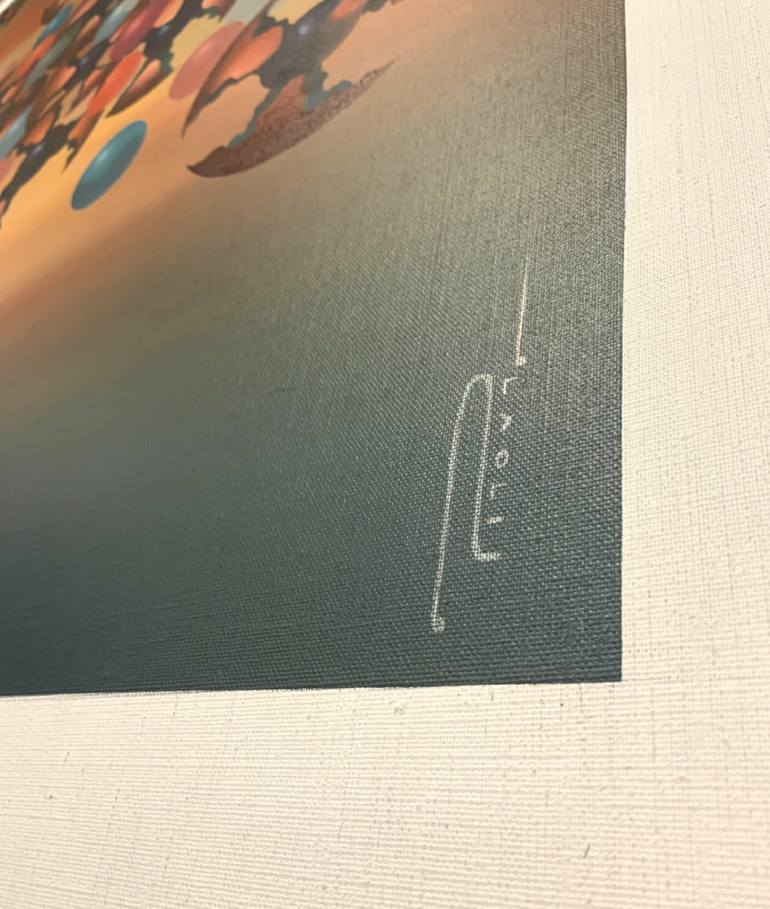 Original Abstract Science/Technology Painting by Peter Pitout