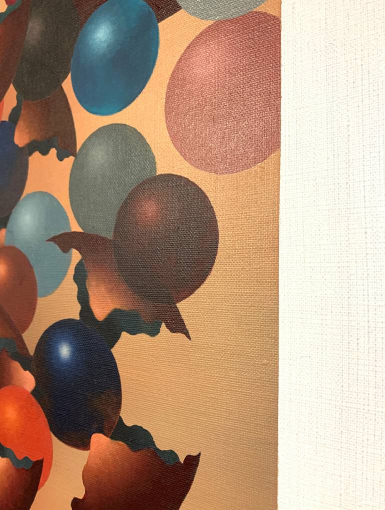 Original Abstract Science/Technology Painting by Peter Pitout