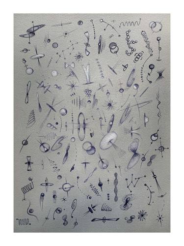 Original Abstract Science Drawings by Peter Pitout