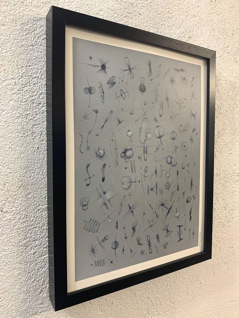 Original Abstract Science Drawing by Peter Pitout