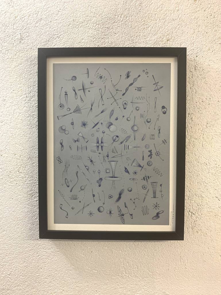 Original Abstract Science Drawing by Peter Pitout