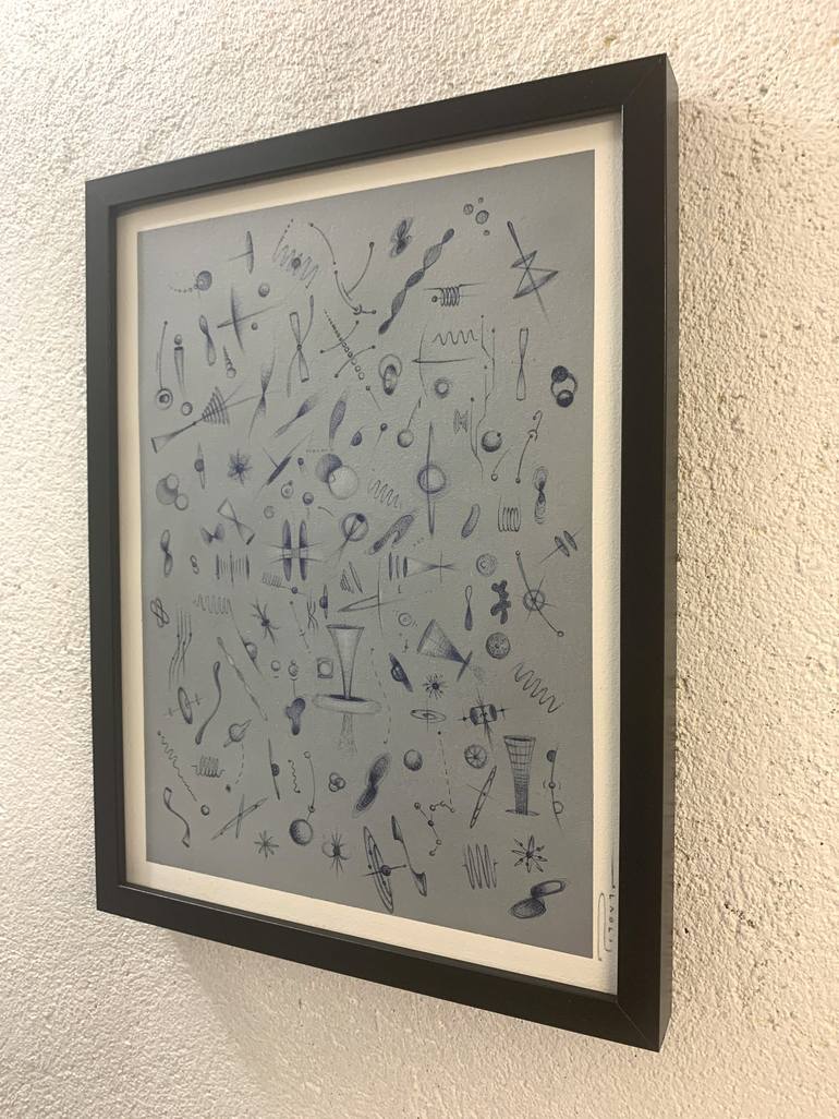 Original Abstract Science Drawing by Peter Pitout