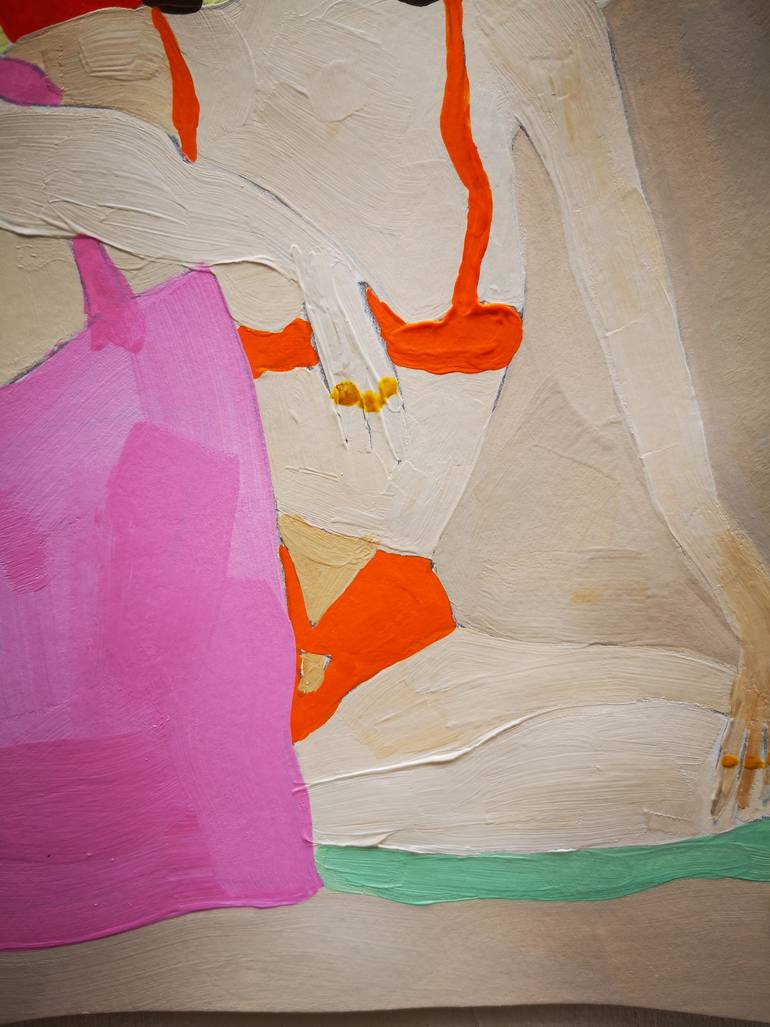 Original Abstract Erotic Painting by Lize Siska Vandenbreeden
