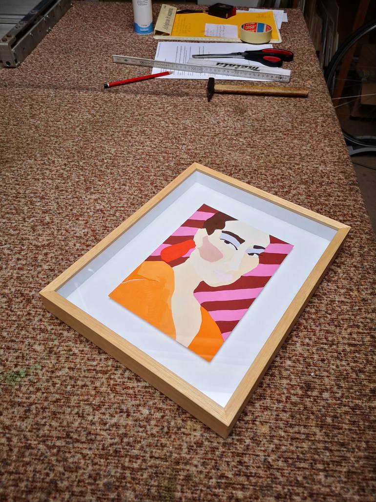 Original Abstract Fashion Painting by Lize Siska Vandenbreeden