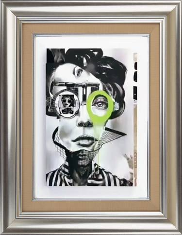 Original Abstract Expressionism Portrait Mixed Media by Naturebella G